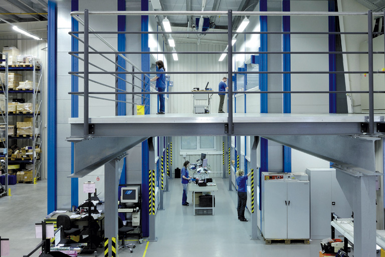 Installation over several floors